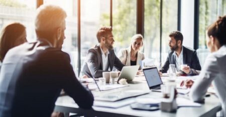 Business people in modern office Business people in modern office