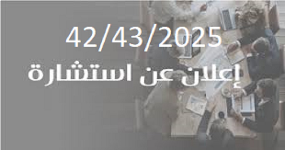 اعلان عن استشارة رقم 41 و 2025/40